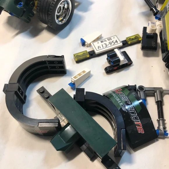 Building Block Racing Cars generic as is no instructions pull back working - Picture 4 of 10